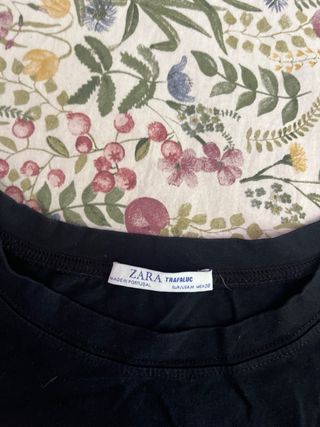 Camiseta Zara negra - frase poética