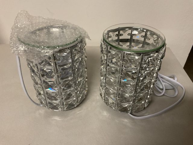 2x Lampade Scalda-ceri Eleganti Argento