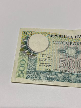 Banconota 500 Lire 1979 - Mercurio