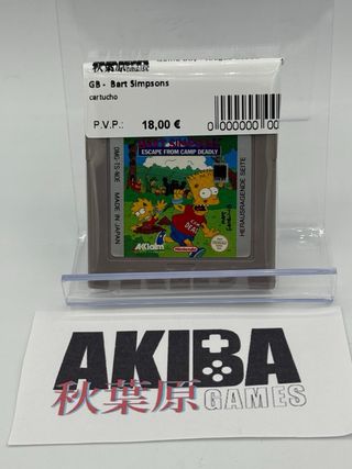 Game Boy - Bart Simpsons: Escape From Camp Deadly