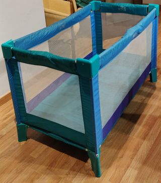 Cuna Plegable Bebé - Azul