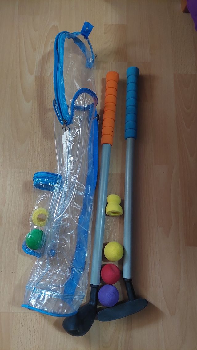 Minigolf infantil - palos y pelotas