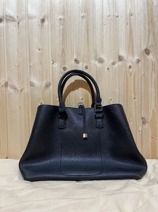 Borsa nera in pelle made in italy