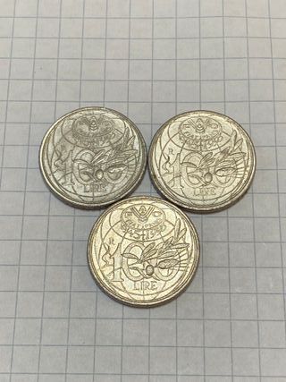 Lotto 3 pezzi 100 Lire Italia | FAO