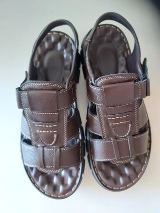 Sandalias hombre marrones casuales nueva si usar