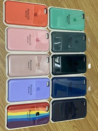 Fundas iPhone 6S silicona Apple