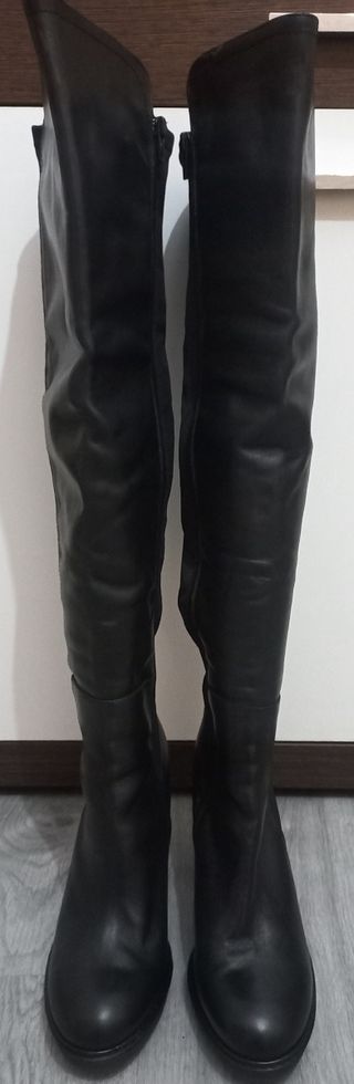 Botas altas negras tacón