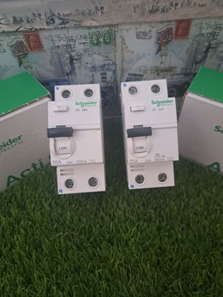 2x Interruptores Diferenciales 25A en 300 25A