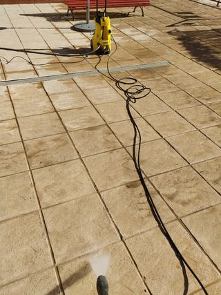 Limpieza a precion con la karcher
