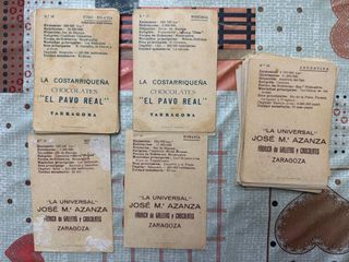 Colección completa de 50 cromos antiguos de países