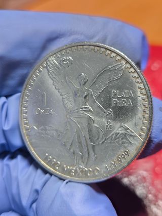 Moneda Plata Libertad México 1992