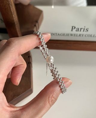 Pulsera perlas plata 925