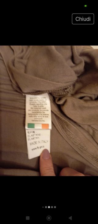 Tubino elegante marrone e oro - Occasione