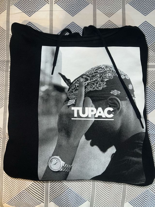 Sudadera Tupac Negra - Talla S