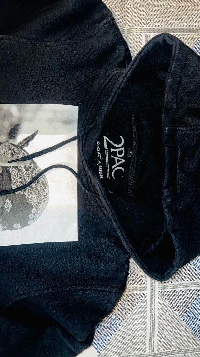 Sudadera Tupac Negra - Talla S