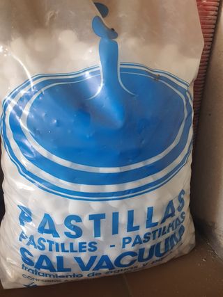 Pastillas Sal Piscina 25kg saco +15kg = 40kg aprox