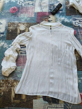 Blusa blanca mujer - Talla única