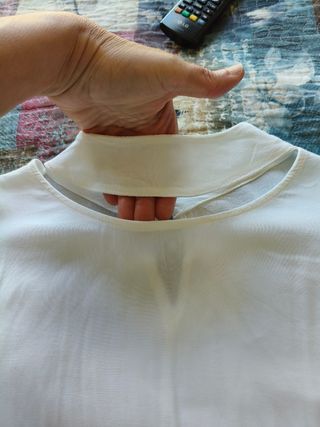 Blusa blanca mujer - Talla única