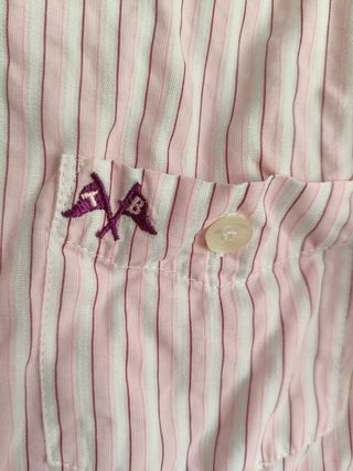 Camisa Thomas Burberry rayas rosa