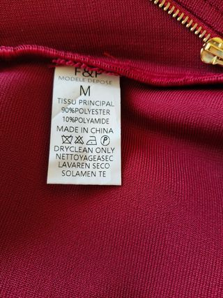 Chaqueta roja dorada - talla S