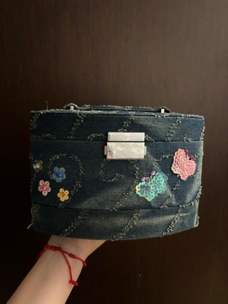 Joyero vaquero Vintage con detalles
