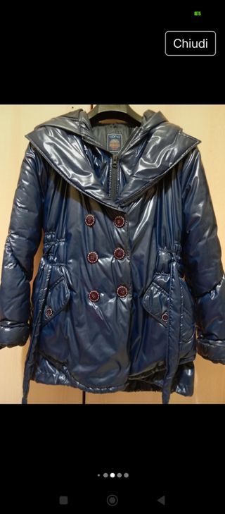 Piumino invernale elegante bambina  lucido occasio