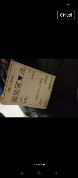 Piumino invernale elegante bambina  lucido occasio