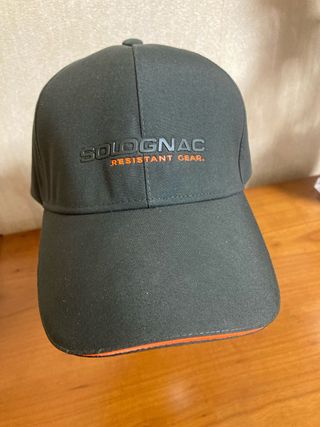 Gorra Solognac Resistente - Negra/Naranja