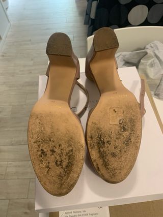- Scarpe beige tacco 9 cm, n.40
