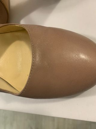 - Scarpe beige tacco 9 cm, n.40