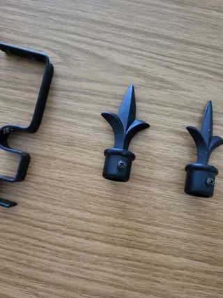 Soportes barra cortina INDEX - negros