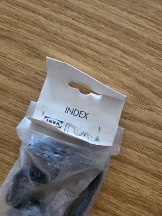 Soportes barra cortina INDEX - negros