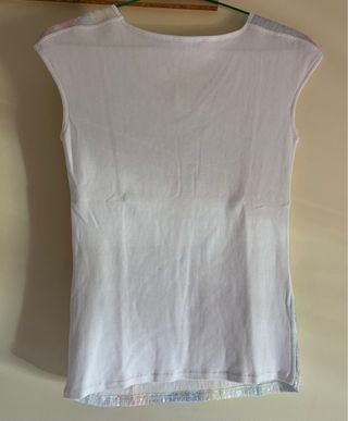 Camiseta lentejuelas multicolor