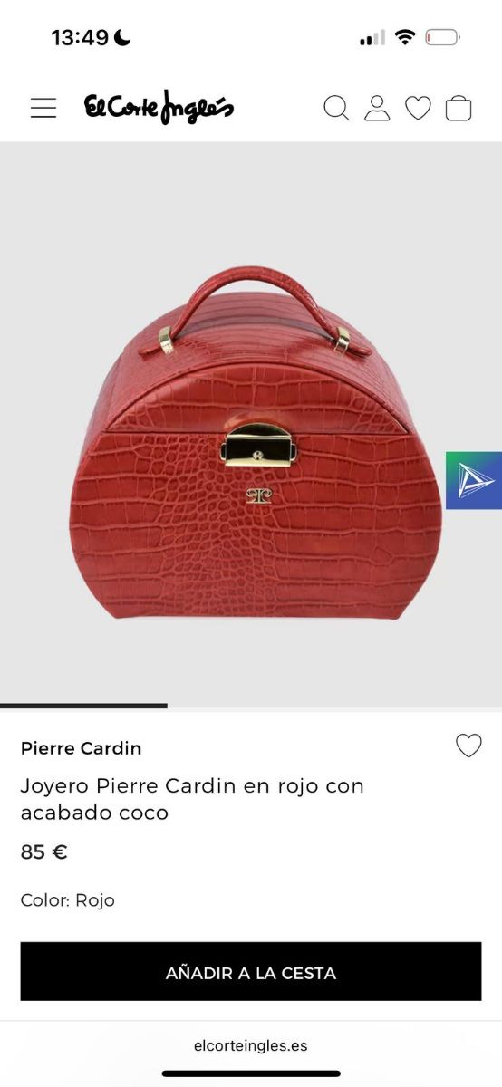 Joyero Pierre Cardin rojo coco