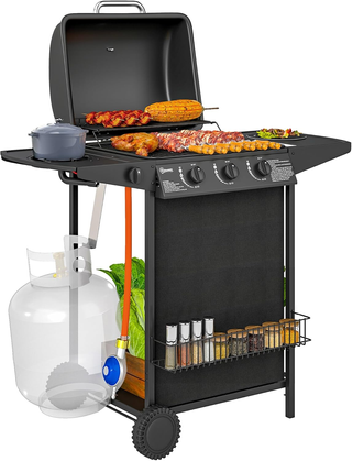 Barbecue a Gas in Acciaio, BBQ a Gas a 4 Bruciator
