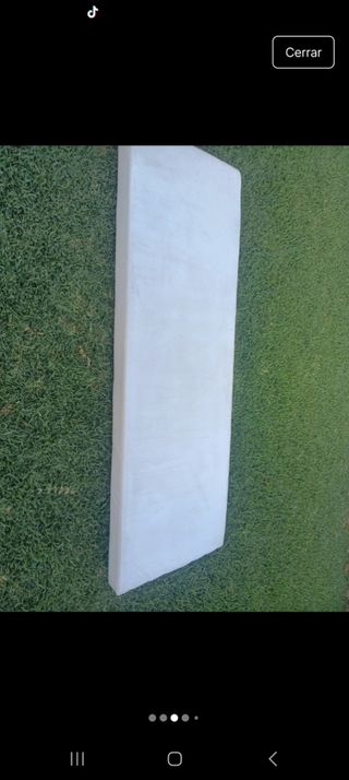 Cojín exterior blanco polipiel