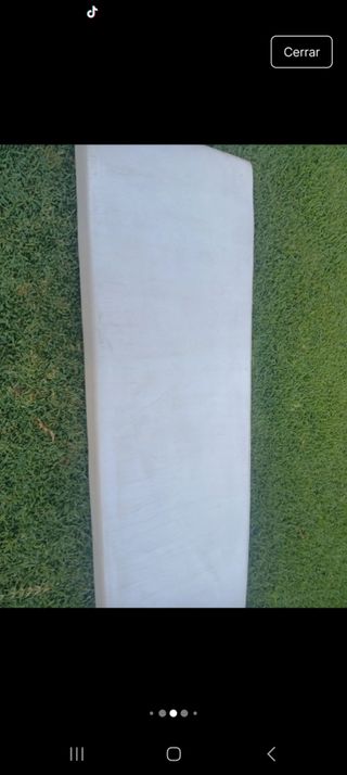 Cojín exterior blanco polipiel