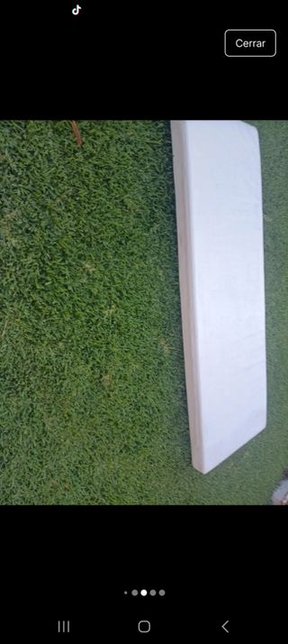 Cojín exterior blanco polipiel