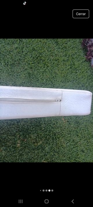 Cojín exterior blanco polipiel