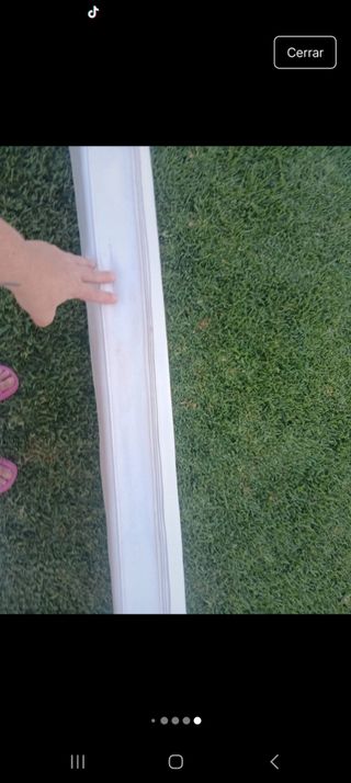 Cojín exterior blanco polipiel