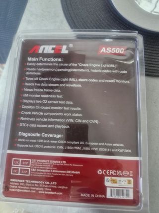 Lector OBDII/EOBD-CAN Ancel AS500