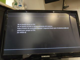 PS4 (PlayStation 4) 500GB - fallo sistema