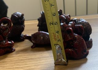 Statuette Feng Shui resina rosse