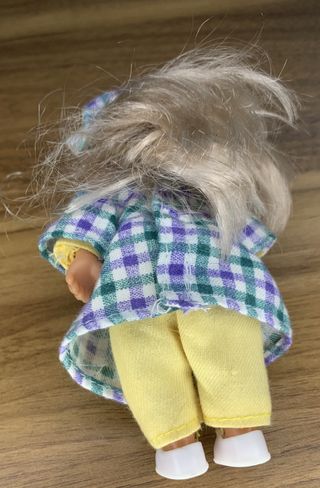 Bambola Vintage 13cm Quadretti