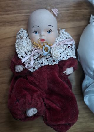 4 Bambole Porcellana Vintage