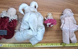 4 Bambole Porcellana Vintage