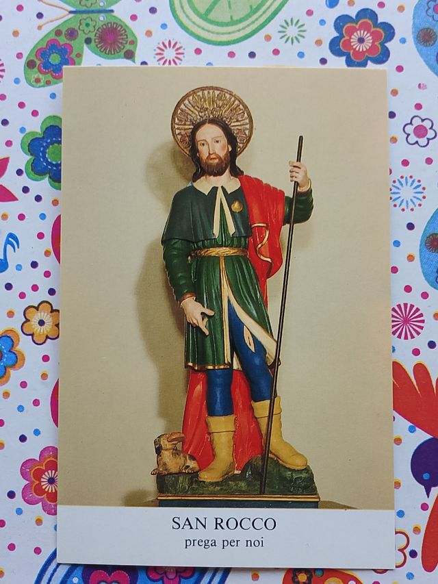 Immaginetta San Rocco - Preghiera