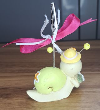 2 Lumache Portafoto Decorative