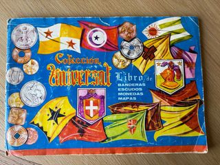 Álbum Colección Banderas, Monedas, Escudos, Mapas 