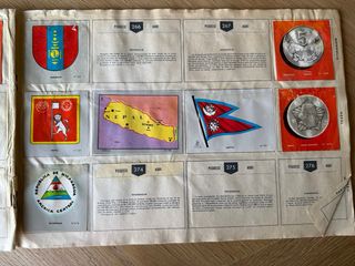 Álbum Colección Banderas, Monedas, Escudos, Mapas 